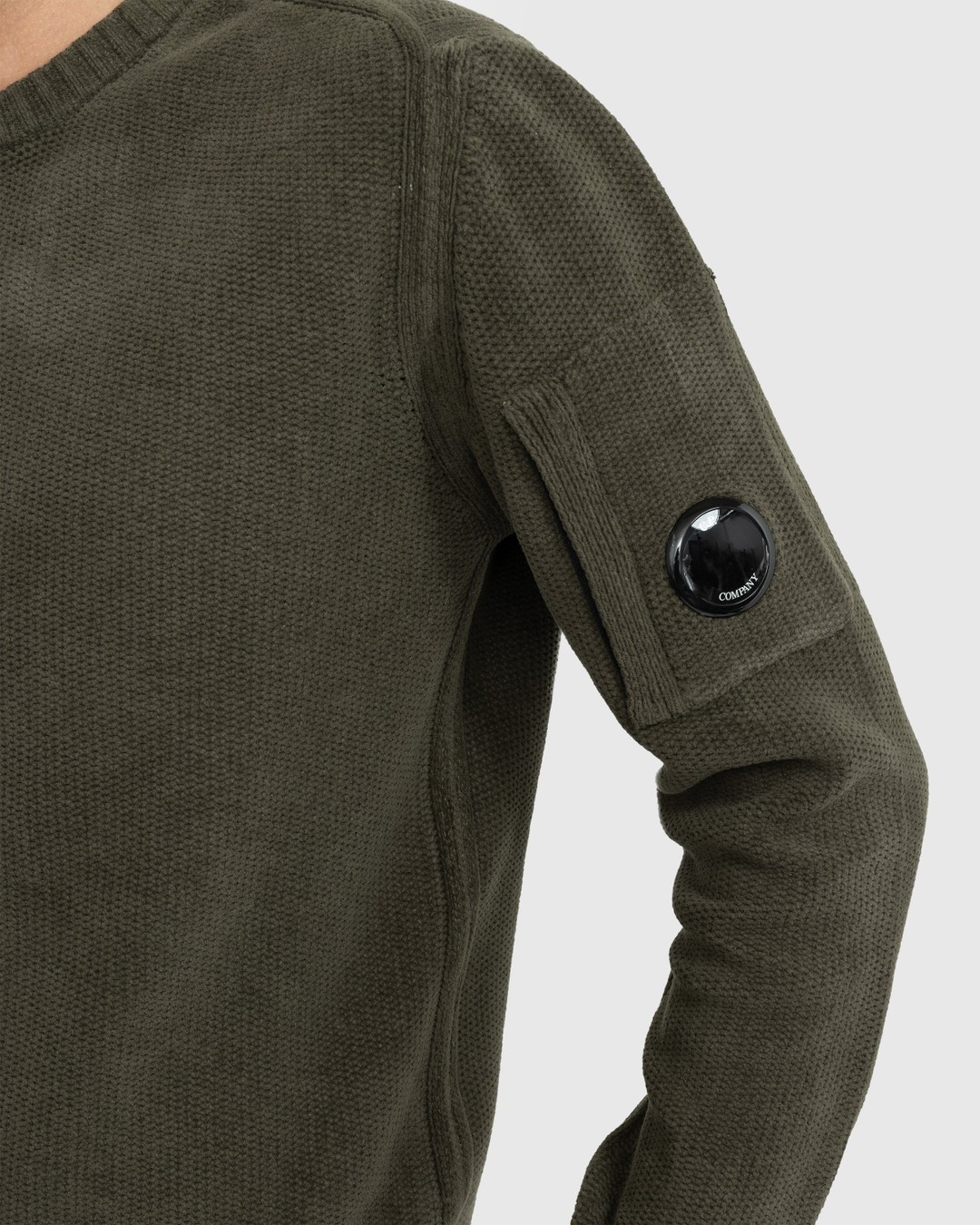C.P. Company Knit Cotton Jumper Olive Night Highsnobiety Shop
